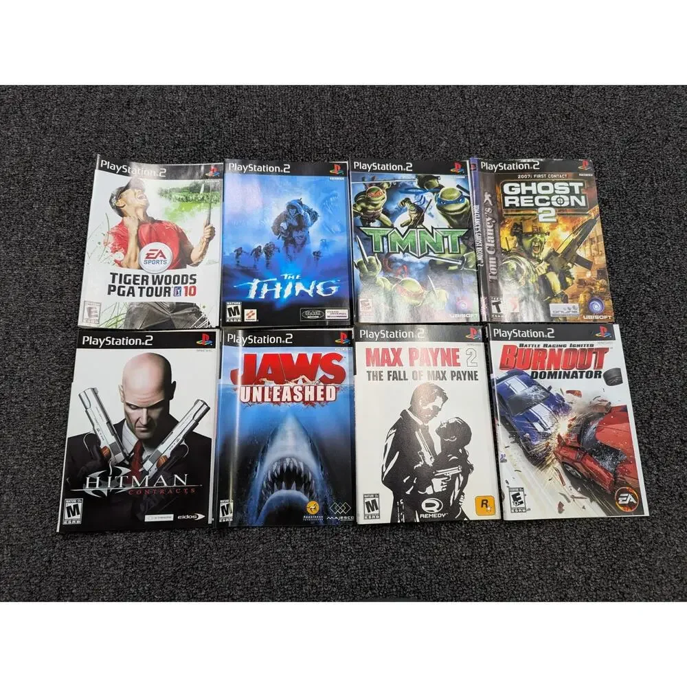 Original Authentic PlayStation 2 Game Manuals Cover Case Artwork Inserts Lot